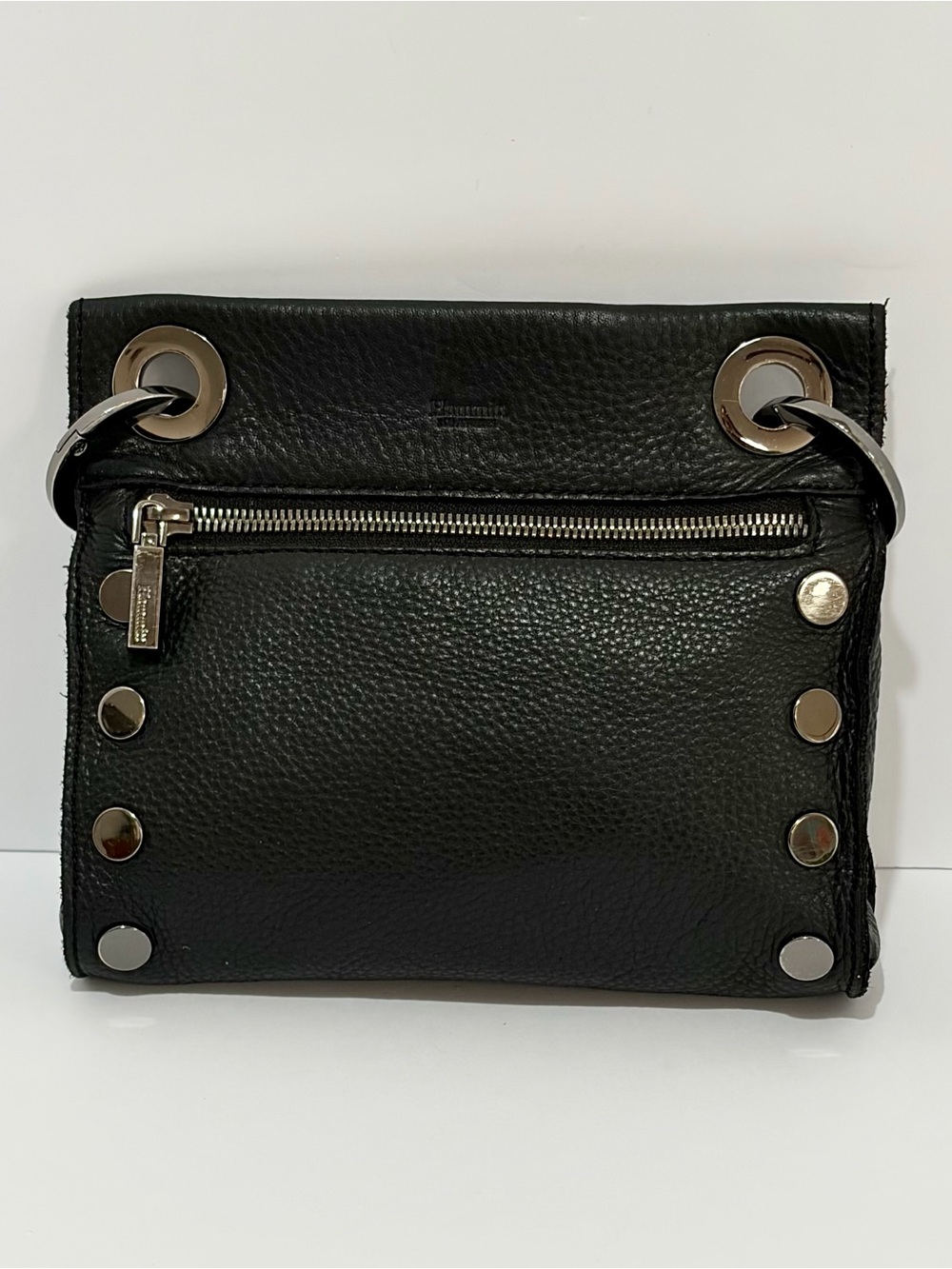 Hammitt Tony Small In Black Leather/Gunmetal/Limited Edition GM Riveted Strap